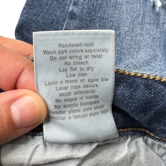 Judy Blue Mid Rise Vintage Relaxed Fit Cropped Distressed Raw Hem Jeans 11/30 - Picture 11 of 16